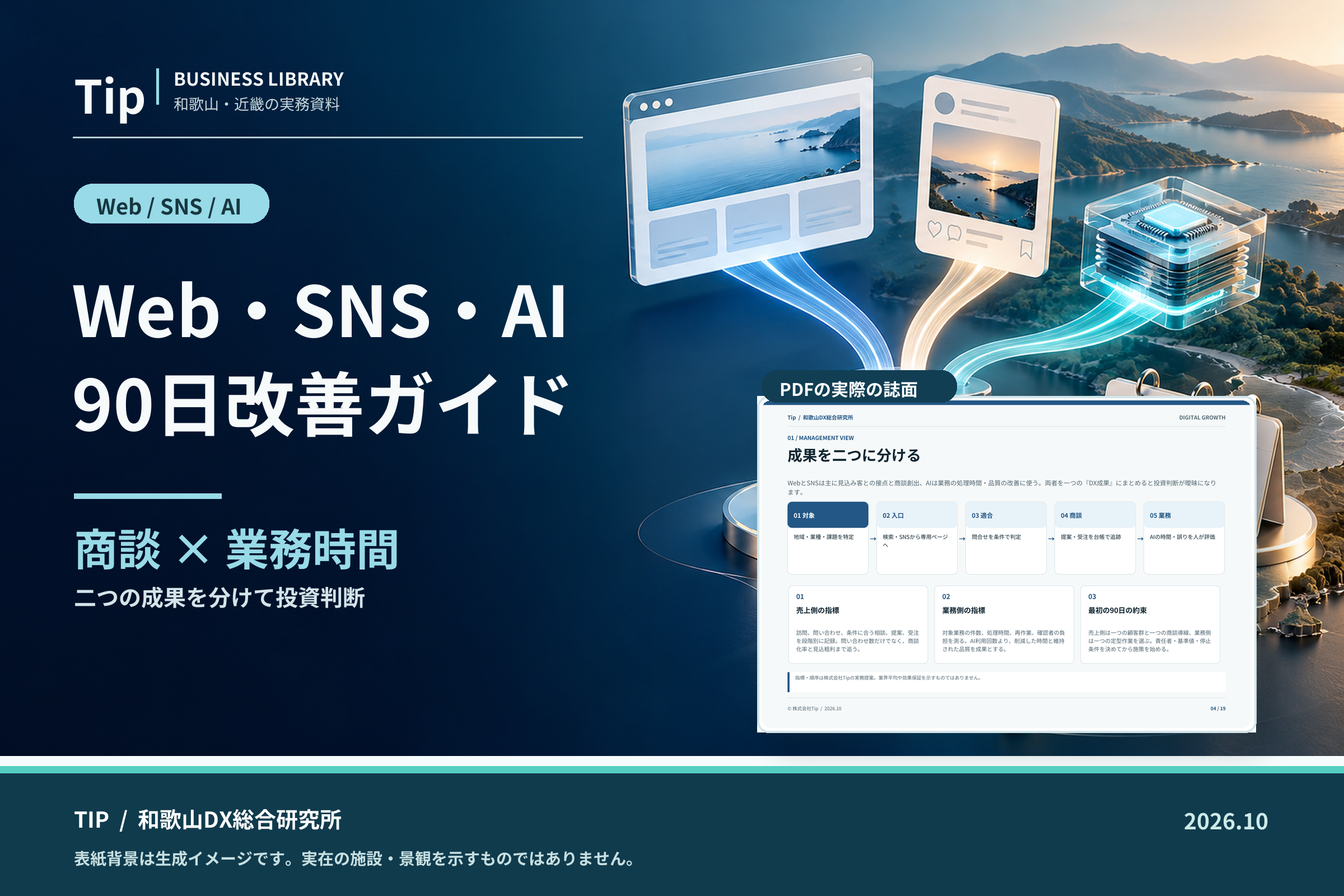 Web・SNS・AI 90日改善ガイドの表紙