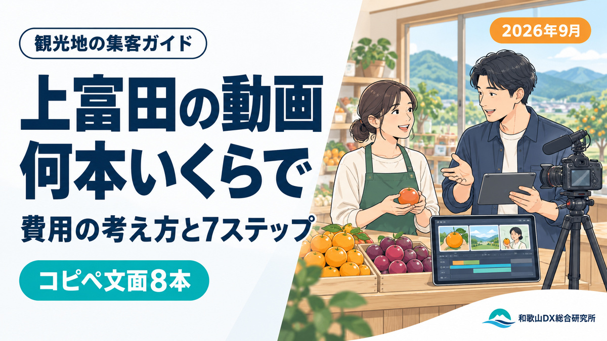 上富田町の動画制作｜費用の考え方と依頼先を決める7ステップ【2026年9月】