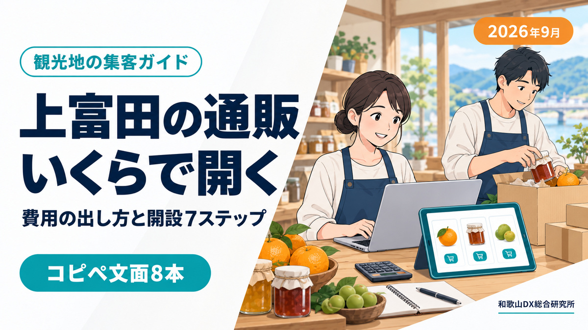 上富田町のネットショップ制作|費用の出し方と開設までの7ステップ【2026年9月】