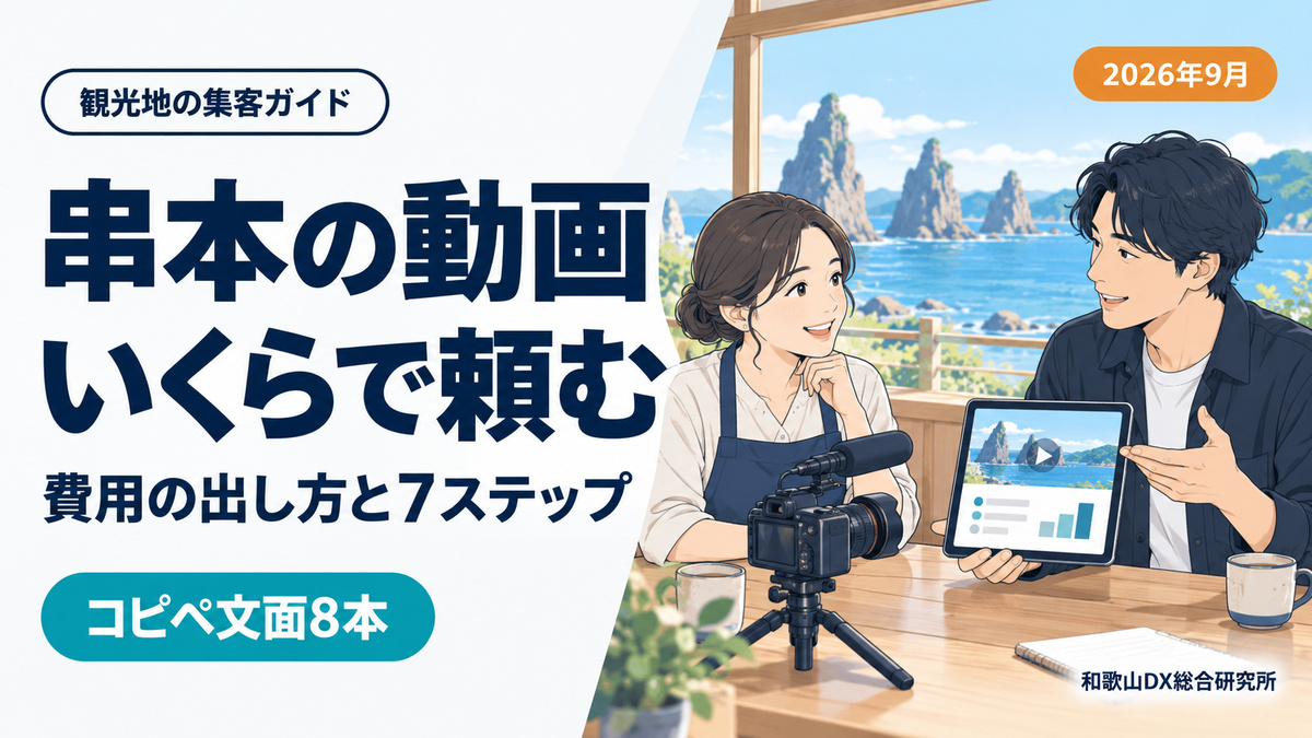 串本町の動画制作|費用の出し方と依頼先を決める7ステップ【2026年9月】