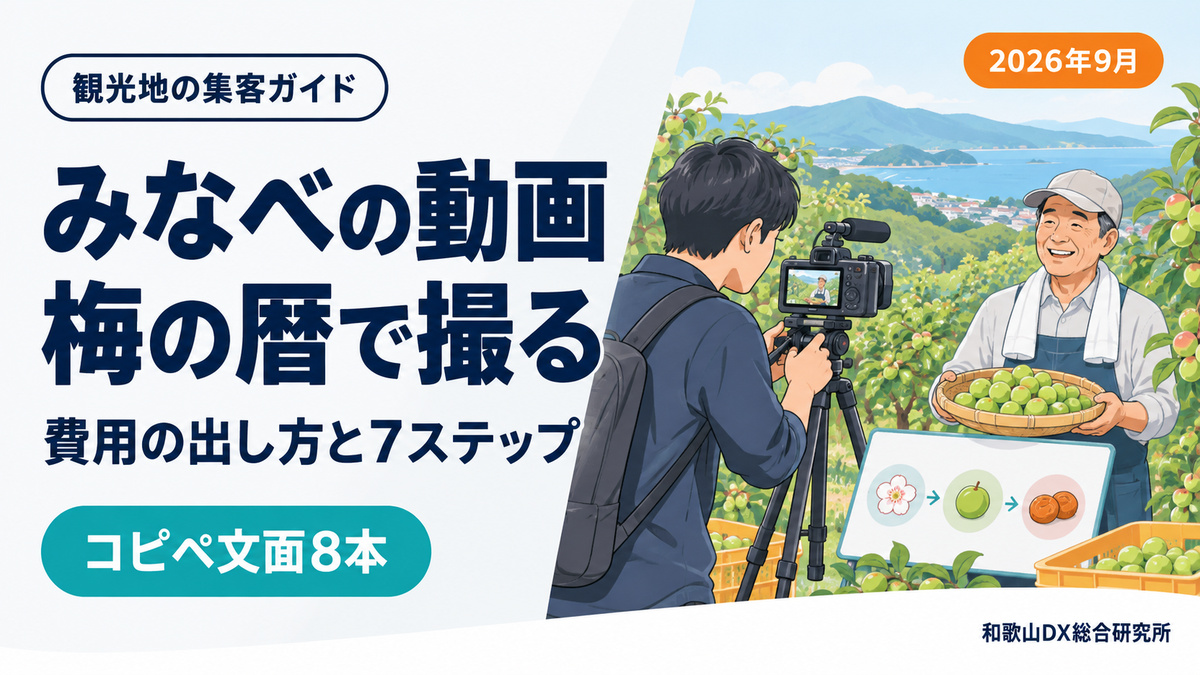 みなべ町の動画制作｜費用の出し方と梅の暦で決める7ステップ【2026年9月】